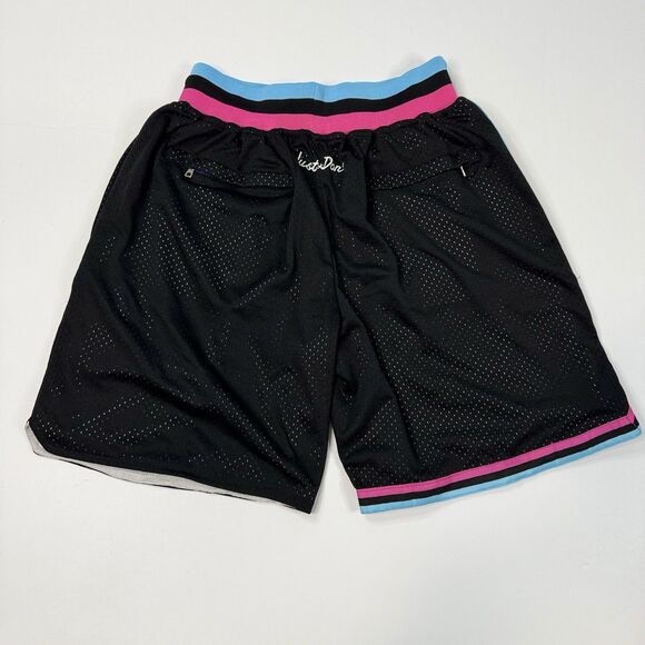 Just Don Mens Miami Heat Miami Vice Basketball Shorts Black Size S NWOT - Picture 2 of 8